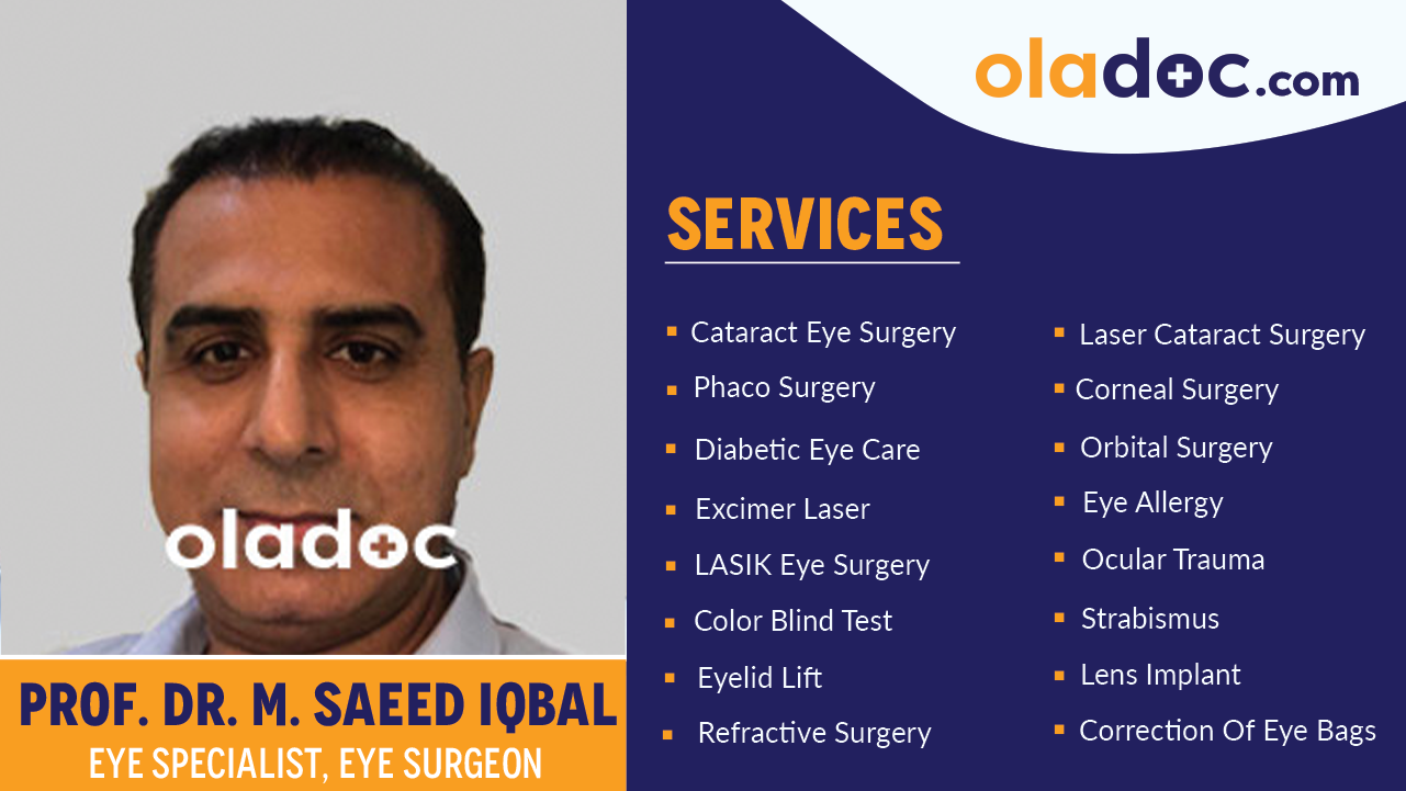 Services provided by  Dr. M. Saeed Iqbal